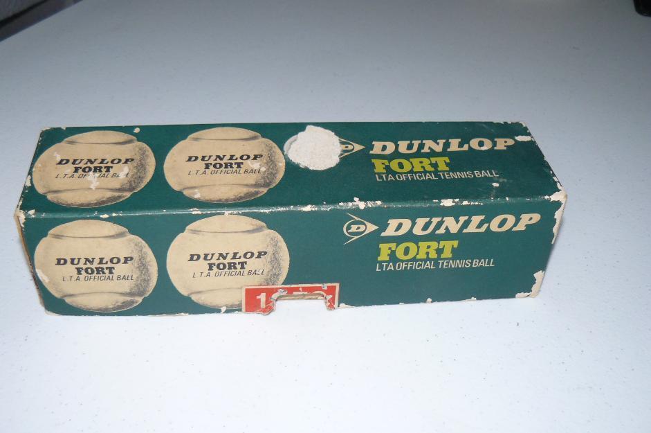 Caja de bolas de tenis dunlop fort de 1968