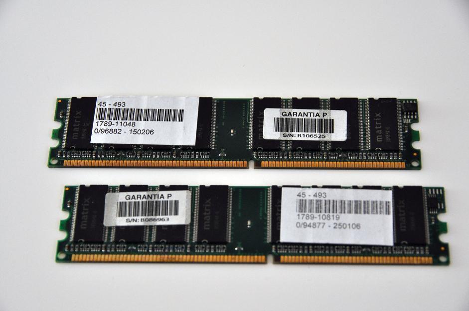 2 x ram matrix ddr512mb pc3200 400mhz