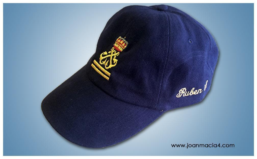 gorra patrón de yate personalizada joan macia 4