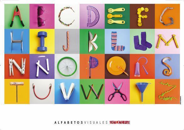 Pósters decorativos y educativos de abecedarios fotográficos