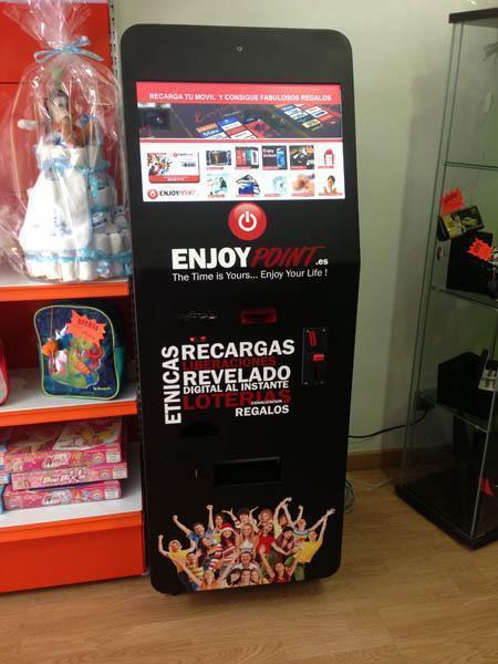 Kiosco fotográfico con canalización lotería, recargas, liberalizaciones…