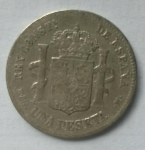 1 peseta de plata 1883 alfonso Xii