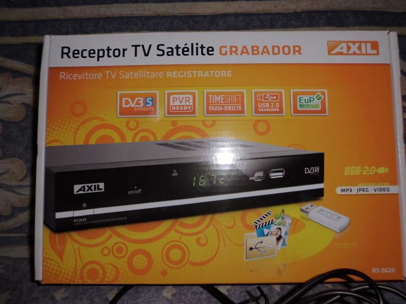 Receptor tv satélite grabador usb