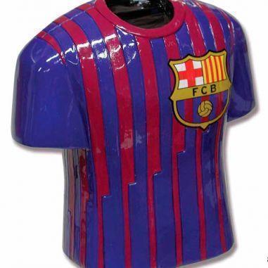 Hucha con forma de camiseta del F.C Barcelona