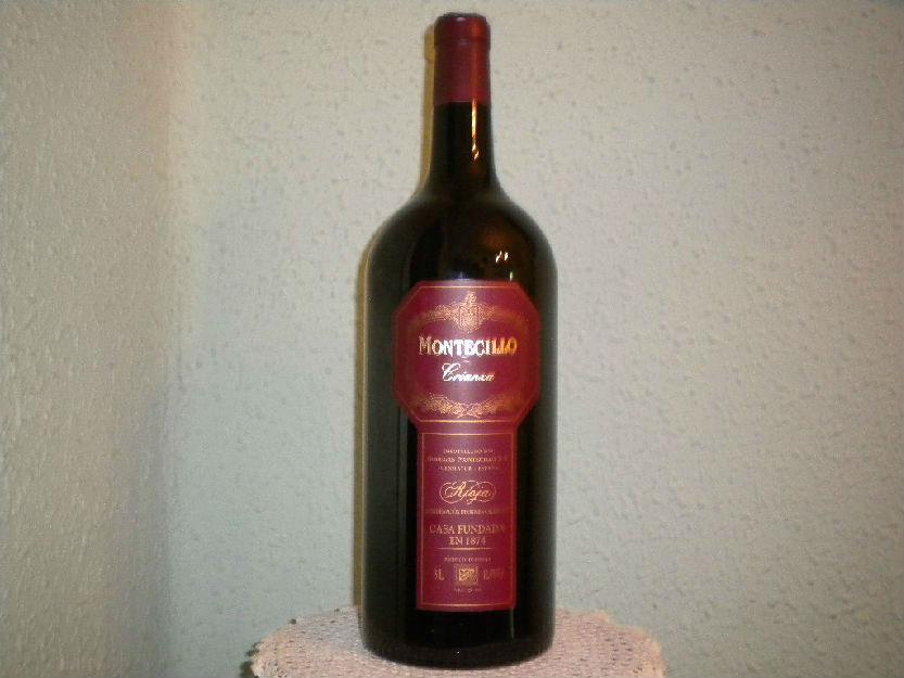 Botellón vacio vino Montecillo de Rioja