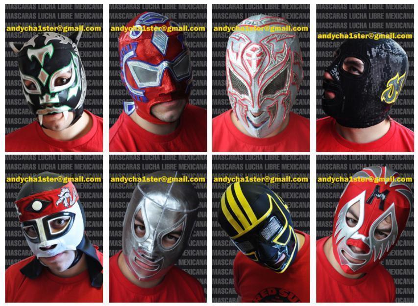 Máscaras de lucha libre ¡preciosas!