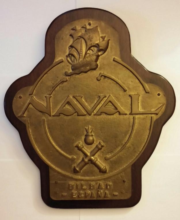 Placa de bronce Astillero Naval Bilbao
