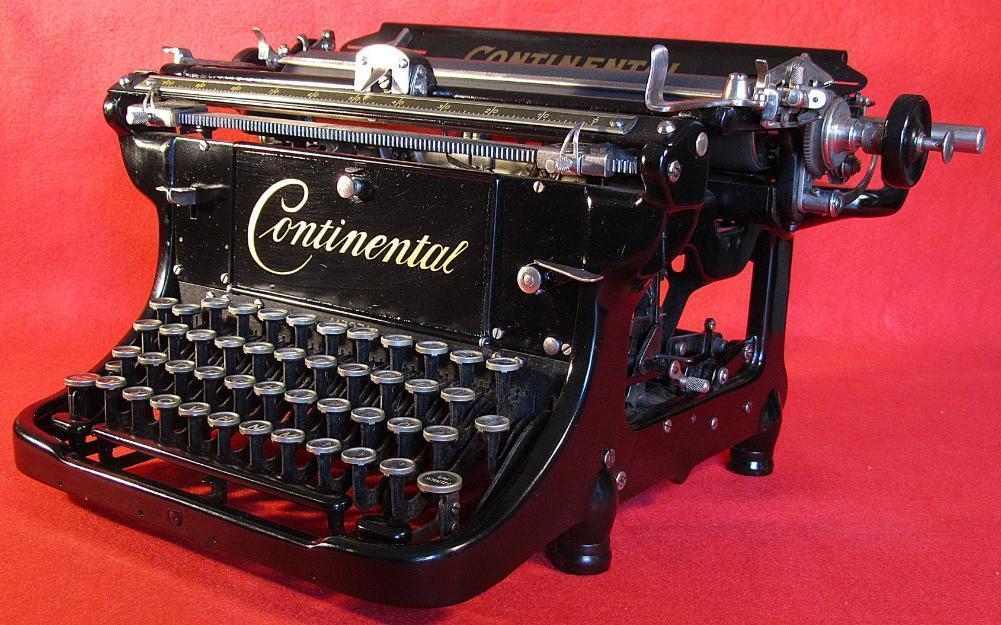 Antigua Máquina Escribir CONTINENTAL de 1929. Grandiosa y Perfecta