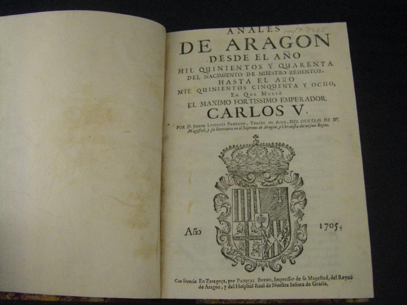 Libros del Reino de Aragón de los siglos XVII y XVIII