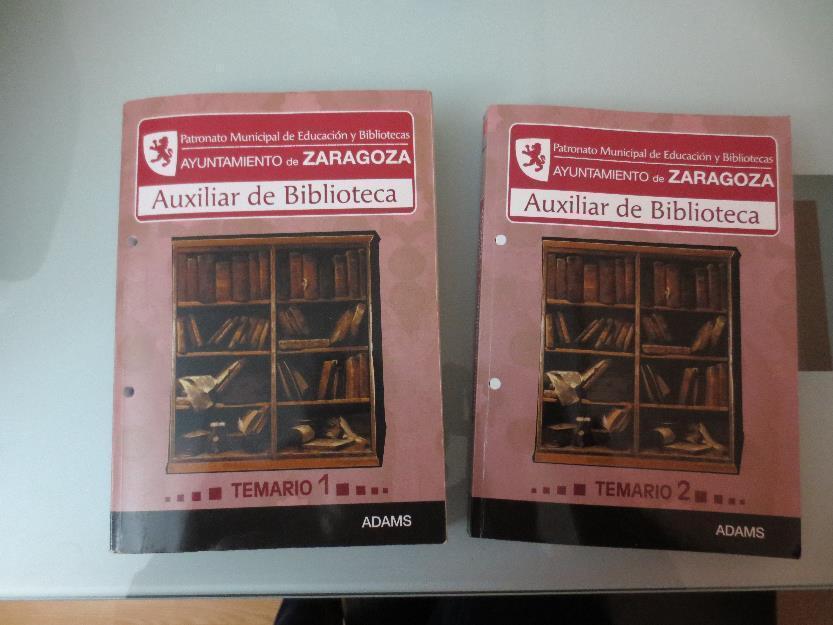 Libros oposiciones auxiliar de biblioteca zaragoza