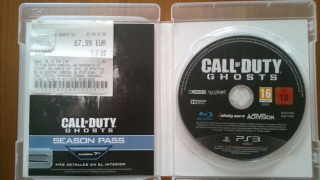 Call of duty ghost para ps3