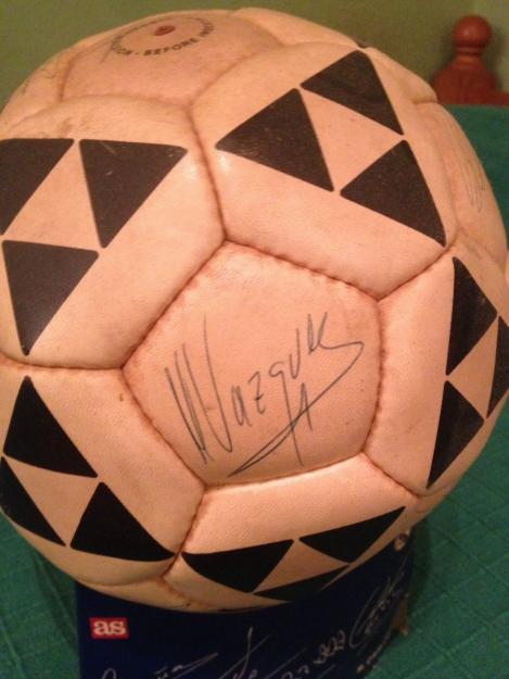 Balón firmado