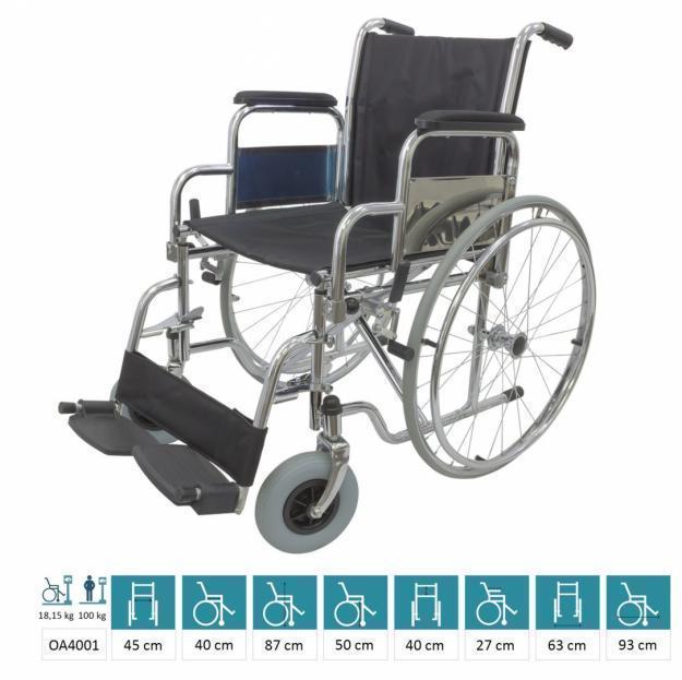 Liquidación de sillas de ruedas cromadas