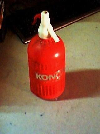 konga.botella de sifon.roja