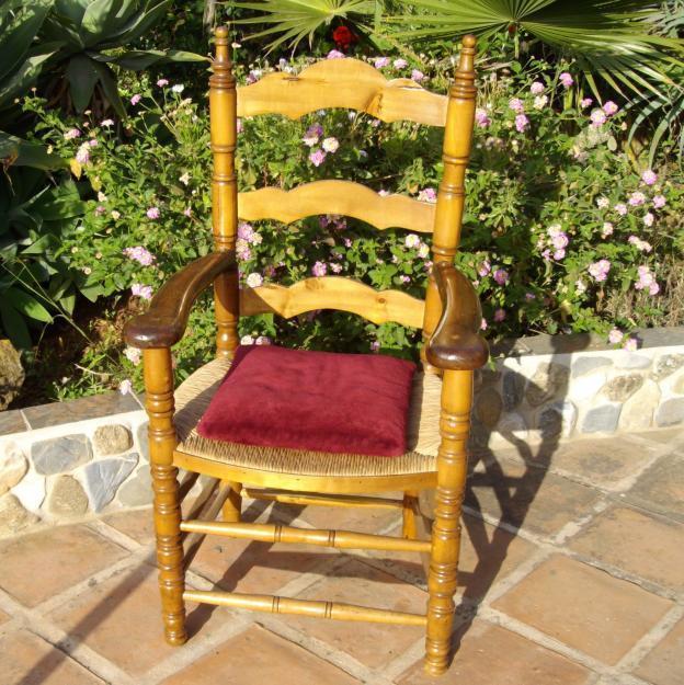8 sillas de madera maciza para salón comedor estilo sevillana