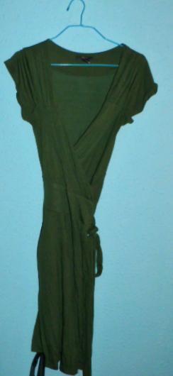 Vestido envolvente, verde, MNG suit, 36/38