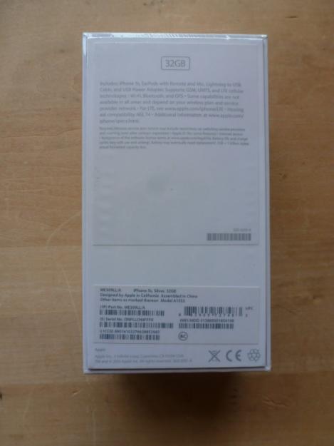 Apple Iphone 5s32GB plata