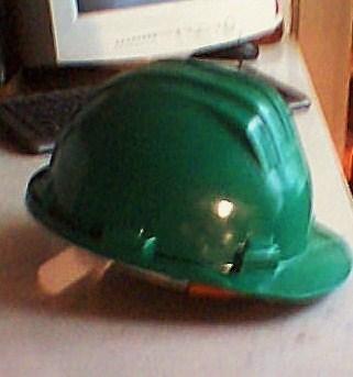 casco de obra.verde