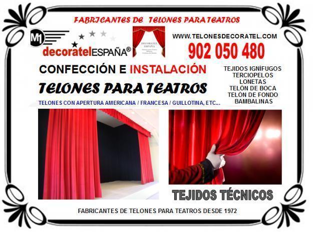 Telones para teatros instalaciones y montajes completos