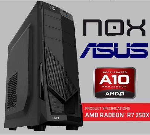 Ordenador gamer AMD A10 Gráfica R7 250x 2gb nuevo a estrenar 2 años de garantia