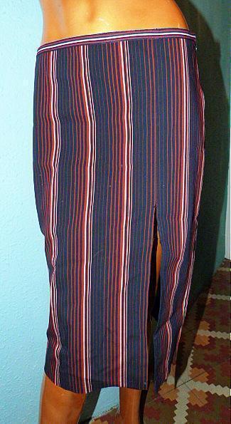 Falda elegante, rayada, MNG Suit, 38
