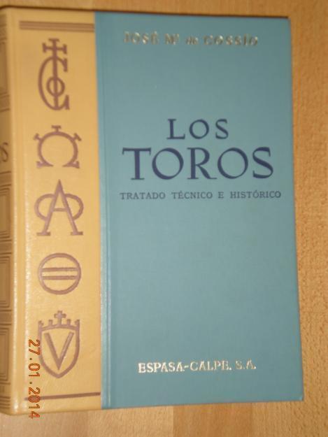 Enciclopedia Los Toros de José María de Cossío