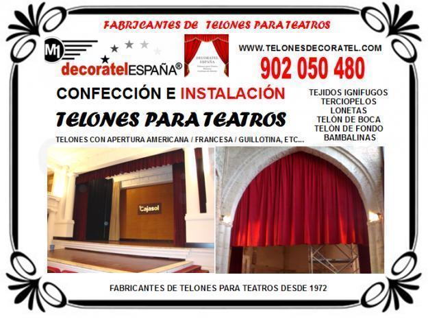 Telones para teatros venta e instalación en España