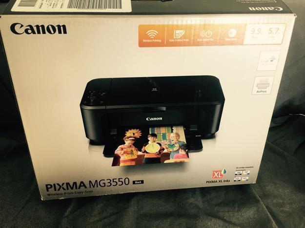Impresora Canon PIXMA MG3550 negra con grantia 2 años en Media Market