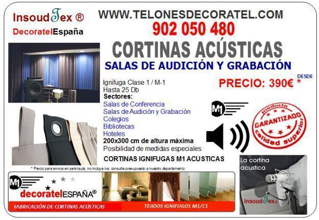Cortinas acústicas en Madrid Fábrica de tejidos técnicos