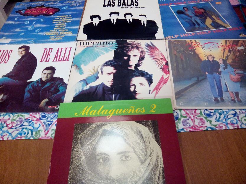 Lote de 25 discos lp de grupos pop español años 80