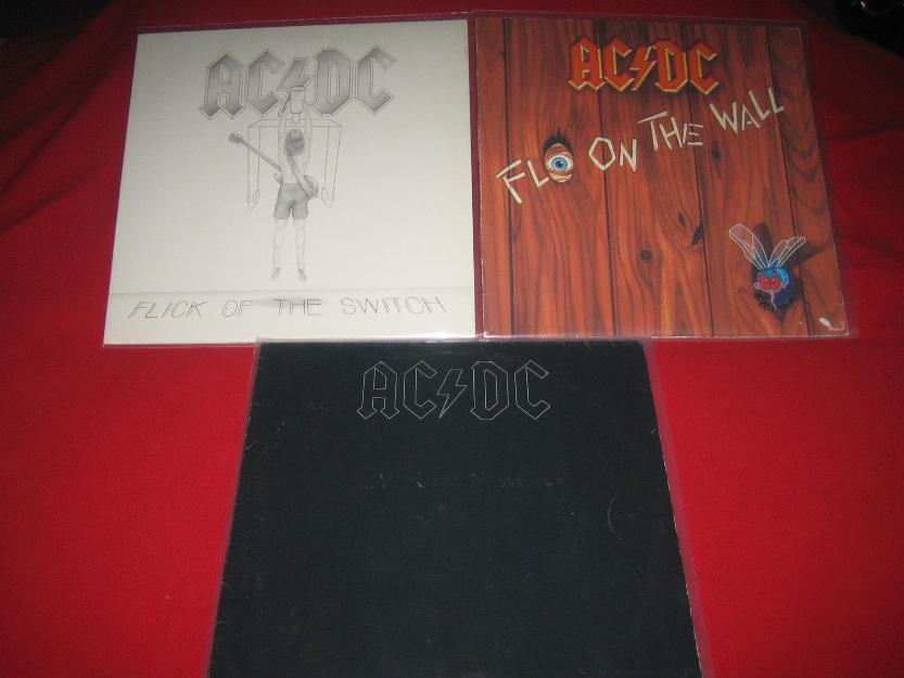 7 lp's de ac/dc heavy