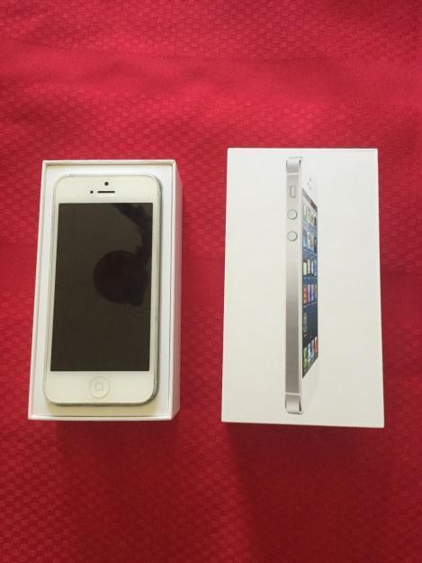 Apple iPhone 5 16GB blanco y plateado