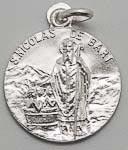 MEDALLAS SAN NICOLAS DE BARI EN ORO Y EN PLATA