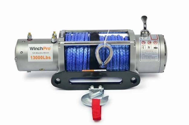 Cabrestante electrico 12v Winch 13000Lbs/5909Kg Cuerda sintética