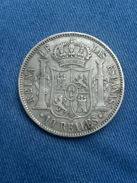 Escasos 10 REALES 1862