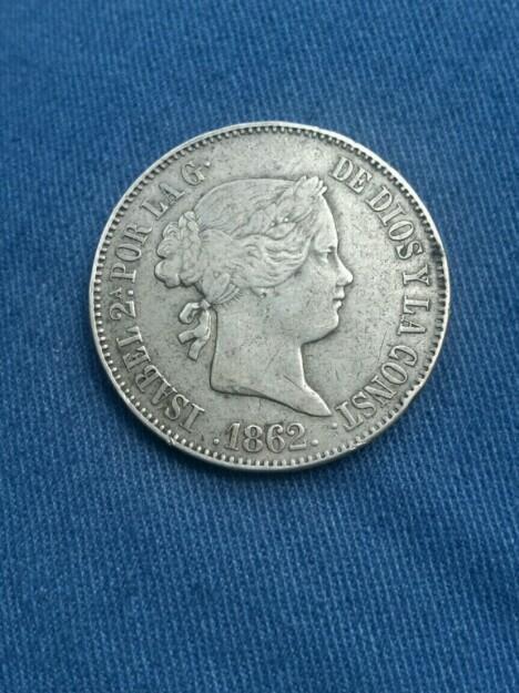 Escasos 10 REALES 1862