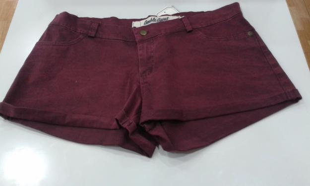 short lavado vuelto color vino marca double agent