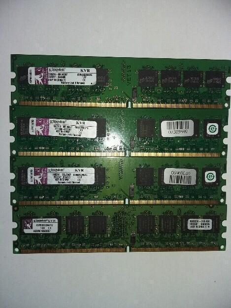 Memoria ram kit 4 GB Kington DDR2 SDRAM DDR2 Modelo KVR533D2N4/1G