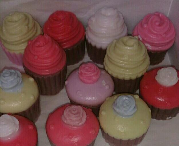 4 cupcake de jabon