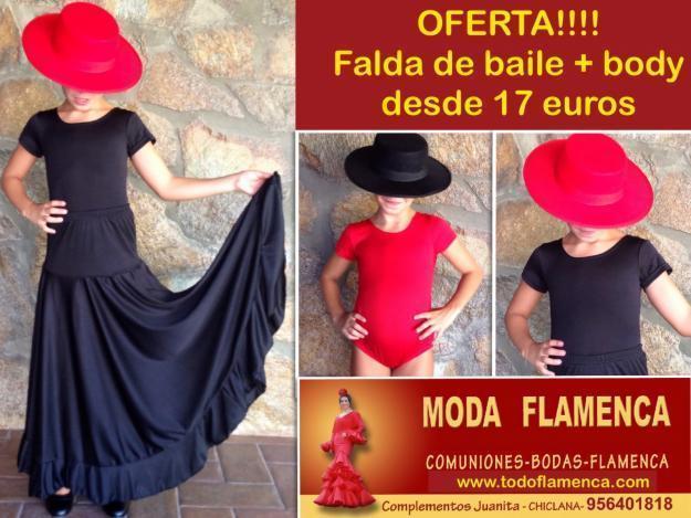 Falda de baile y body desde 17 euros