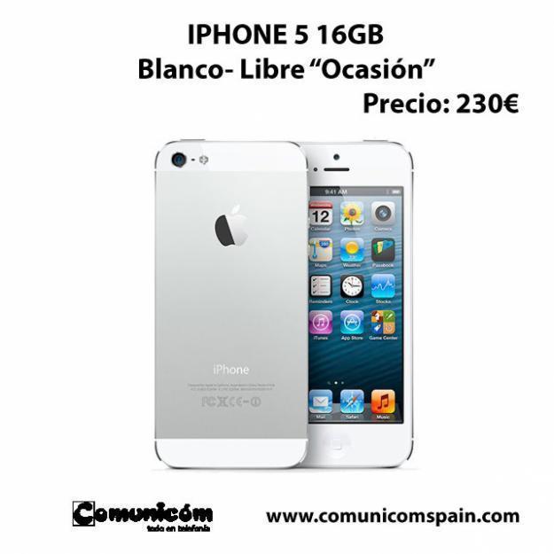 Iphone 5 16GB Negro u Blaco Libre