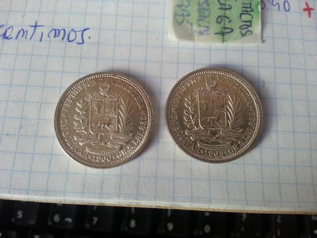 Bolivar de plata venezolano de 1960 y 1965