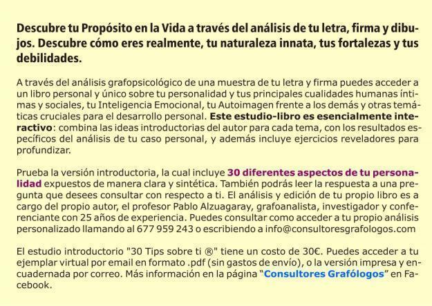 ADQUIERE TU PRIMER LIBRO DE AUTOAYUDA PERSONALIZADO ESTUDIO GRAFOLÓGICO