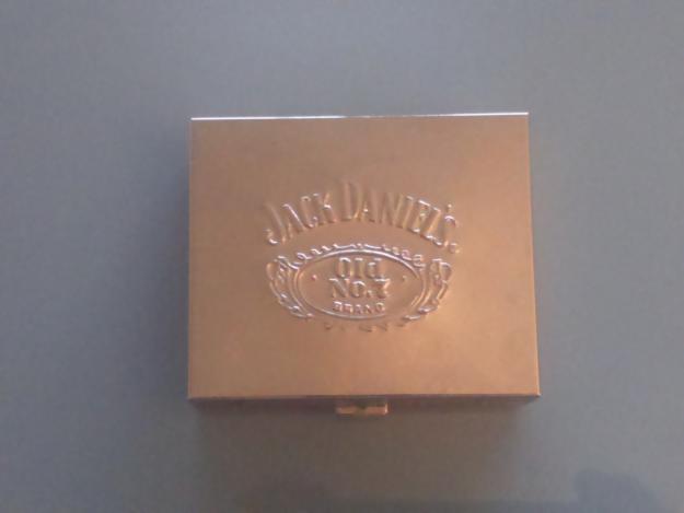 Caja metálica cromada Jack Daniels