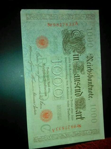 Billete de alemania 1910