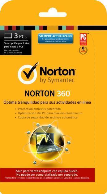 ANTIVIRUS Norton 360™ / 3 Instalaciones u Ordenadores por 1 Año / INSTALACIÓN REMOTA GRATUITA