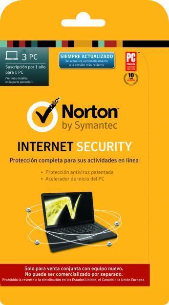 ANTIVIRUS Norton Internet Security 3 Instalaciones u Ordenadores por 1 Año INSTALACIÓN REMOTA GRATUITA